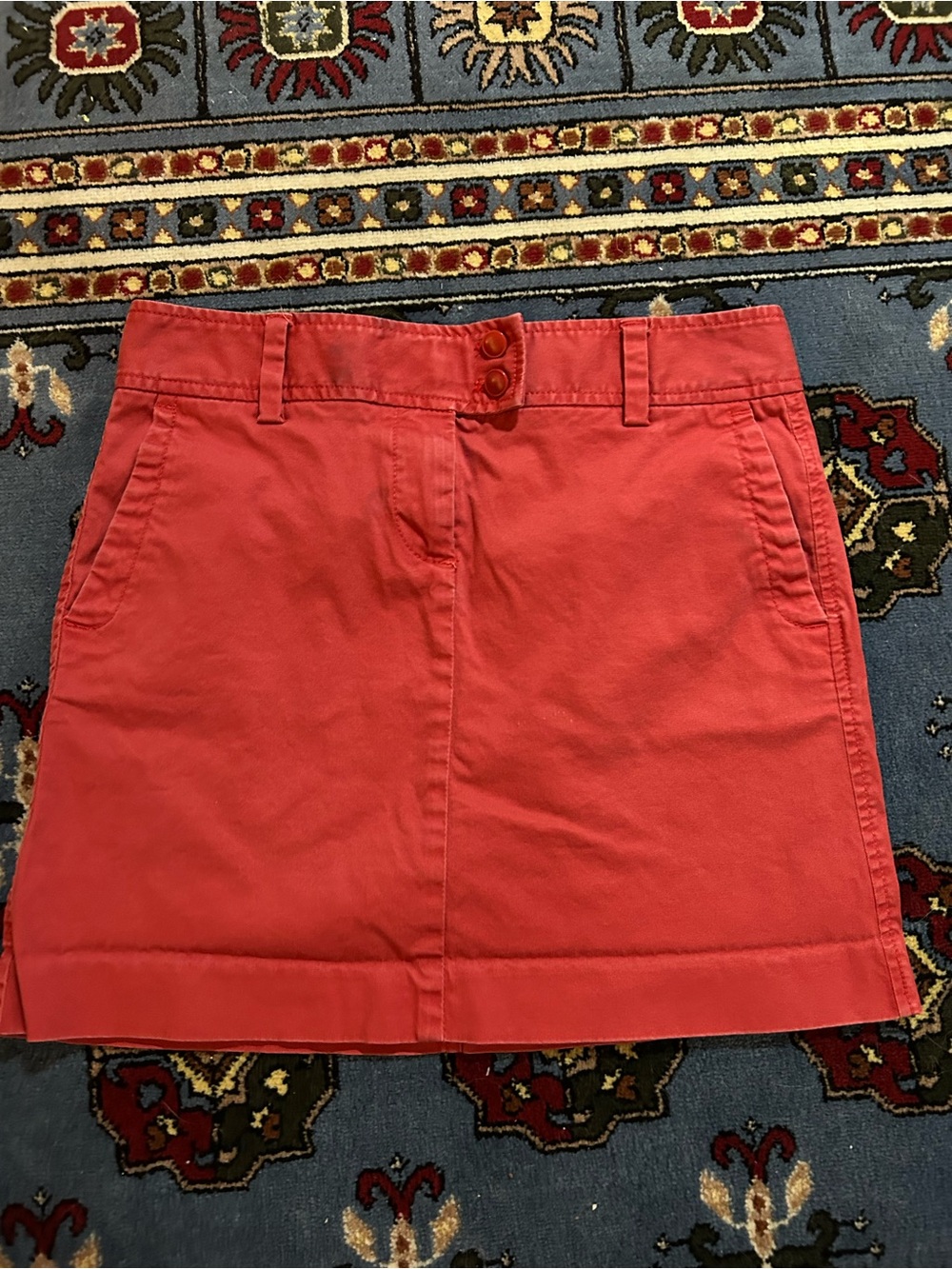 J. Crew Stretch brick red Casual Skirt